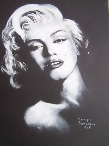 Peinture intitulée "Marilyn Mpnroe" par Marilyn Bourgois, Œuvre d'art originale