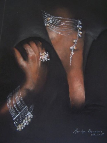 Schilderij getiteld "bijoux" door Marilyn Bourgois, Origineel Kunstwerk