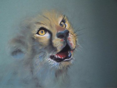 Peinture intitulée "guepard" par Marilyn Bourgois, Œuvre d'art originale