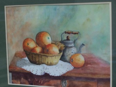Pittura intitolato "les oranges" da Marilyn Bourgois, Opera d'arte originale