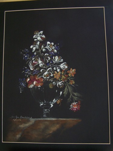 Картина под названием "Printemps" - Marilyn Bourgois, Подлинное произведение искусства, Другой