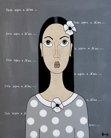 Peinture intitulée "Celia 2" par Marilyn Cantrel, Œuvre d'art originale, Acrylique Monté sur Châssis en bois