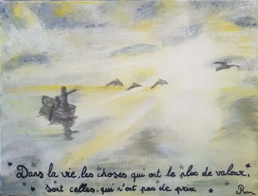 Pintura intitulada "Citation" por Marilyn, Obras de arte originais