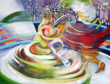 Pintura intitulada "Gira-Girando" por Marilza Casotti Casotti, Obras de arte originais