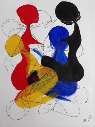 ""Love-3."" başlıklı Resim Marie Ruda tarafından, Orijinal sanat, Işaretleyici