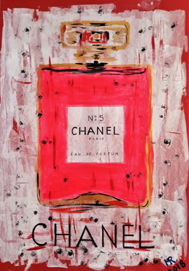 Painting titled "Chanel." by Marie Ruda, Original Artwork, Acrylic