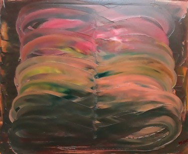 Pintura intitulada ""Tornado."" por Marie Ruda, Obras de arte originais, Óleo