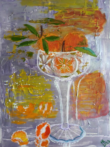 Painting titled "Still life-27." by Marie Ruda, Original Artwork, Acrylic