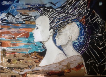 Картина под названием "Космос" - Марина Шилехина, Подлинное произведение искусства, Другой