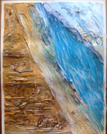 Картина под названием "Небо.Песок.Вода.Обл…" - Марина Шилехина, Подлинное произведение искусства, Другой