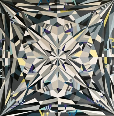 Peinture intitulée "Crystal Black" par Marina Astakhova, Œuvre d'art originale, Acrylique