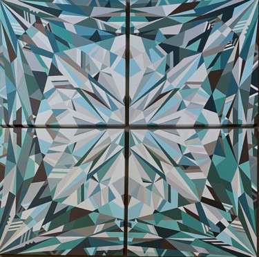 Pintura titulada "Crystal Dominion" por Marina Astakhova, Obra de arte original, Acrílico