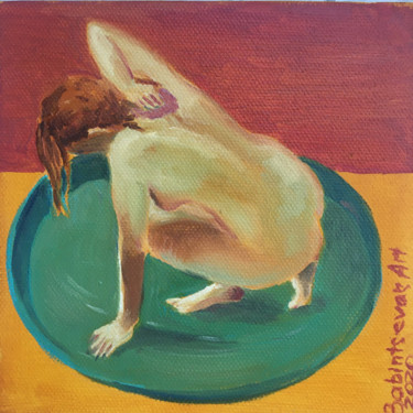 Malerei mit dem Titel "Oil original small…" von Marina Babintseva, Original-Kunstwerk, Öl