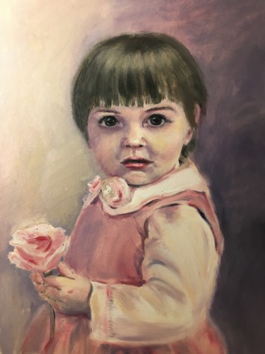 Pintura intitulada "infanta Anna" por Marina Babintseva, Obras de arte originais, Óleo