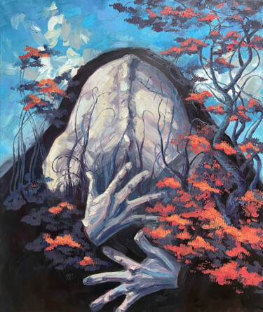 Young mountain Peinture intitulée "Young mountain" par Marina Beresneva, Œuvre d'art originale, Huile