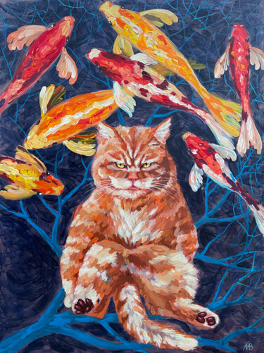 Dinner sailed away Peinture intitulée "Dinner sailed away" par Marina Beresneva, Œuvre d'art originale, Acrylique Monté sur Châssis