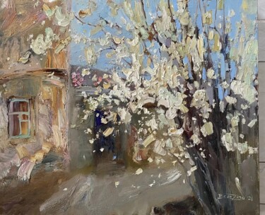 Картина под названием "Aroma of a spring e…" - Марина Березина, Подлинное произведение искусства, Масло