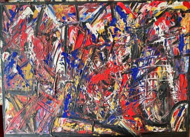 Pintura intitulada "LA DERNIERE FOIS" por Marina Berra, Obras de arte originais, Acrílico Montado em Outro painel rígido