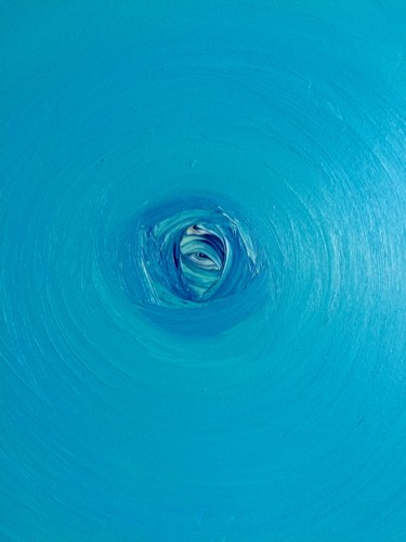 Картина под названием "Голубая бесконечнос…" - Marina Budnikova, Подлинное произведение искусства, Масло