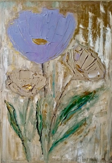 Painting titled "Сияющая ." by Marina Budnikova, Original Artwork, Oil