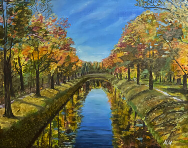 Malerei mit dem Titel "Autumn Alexander Ga…" von Marina Degtyareva, Original-Kunstwerk, Öl
