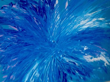 Peinture intitulée "Bleu eternel" par Marina Dupont Dutilloy, Œuvre d'art originale, Acrylique