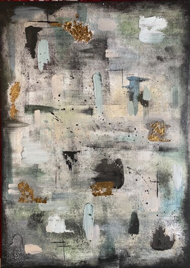 Картина под названием "Texturas sobre tela" - Marina Etcheverrigaray Broit, Подлинное произведение искусства, Акрил Установл…