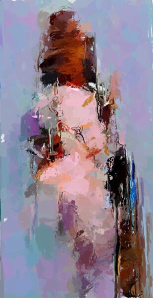 Painting titled "Women in Sunrise" by Marina Fedorova, Original Artwork, Acrylic