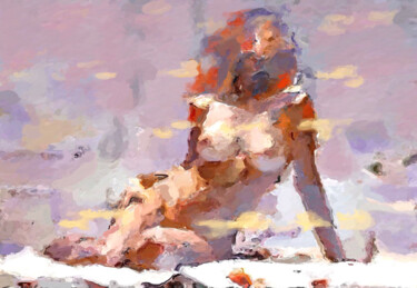 Pittura intitolato "Sun Mood" da Marina Fedorova, Opera d'arte originale, Acrilico