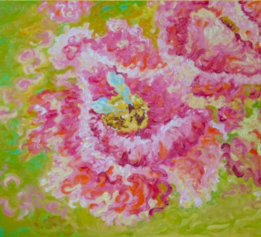 Картина под названием "Roses Paradise- Ori…" - Marina Fedorova, Подлинное произведение искусства, Масло