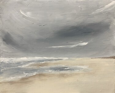 Pintura intitulada "Storm of the sea" por Marina Lebedeva, Obras de arte originais, Acrílico