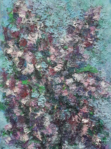 Картина под названием "Сирень цветет" - Марина Филатова, Подлинное произведение искусства, Масло