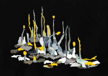 Forest Collages titled "Forest" by Marina Geipel, Original Art, Collages
