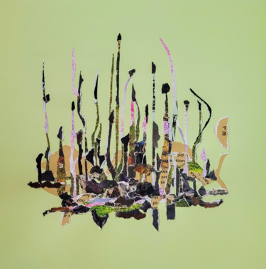 Cactus Collages titled "Cactus" by Marina Geipel, Original Art, Collages