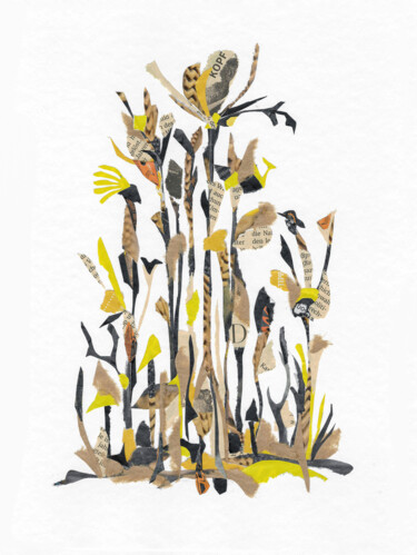 Collages titulada "Wild flowers" por Marina Geipel, Obra de arte original, Collages
