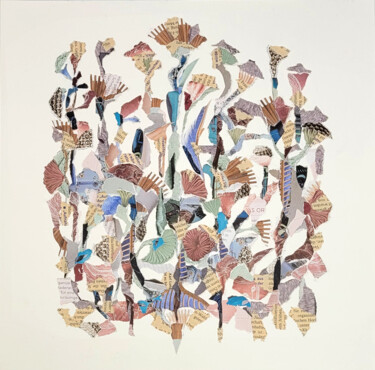 Collages titulada "Flower dance" por Marina Geipel, Obra de arte original, Collages