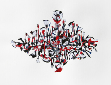 Коллажи под названием "Dandelions in Madrid" - Marina Geipel, Подлинное произведение искусства, Коллажи
