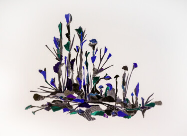 Colagens intitulada "Blumenstrauss" por Marina Geipel, Obras de arte originais, Colagens