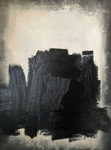 Pintura titulada "Black and White Abs…" por Marina Gorbachova, Obra de arte original, Oleo