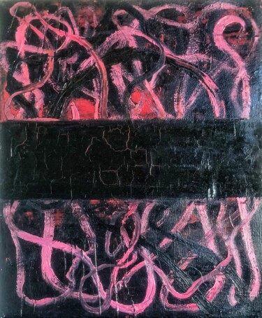Peinture intitulée "One Love Abstract" par Marina Gorbachova, Œuvre d'art originale, Huile