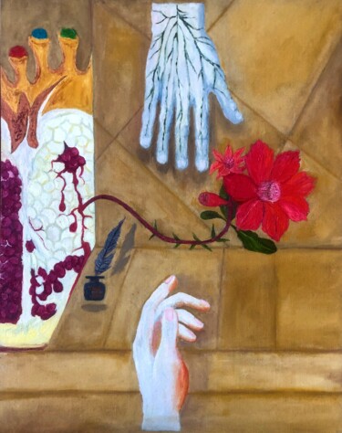 Pittura intitolato "Over coming" da Marina Gorbachova, Opera d'arte originale, Olio