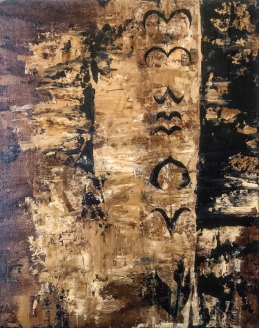 Pittura intitolato "Enigma" da Marina Gorbachova, Opera d'arte originale, Olio