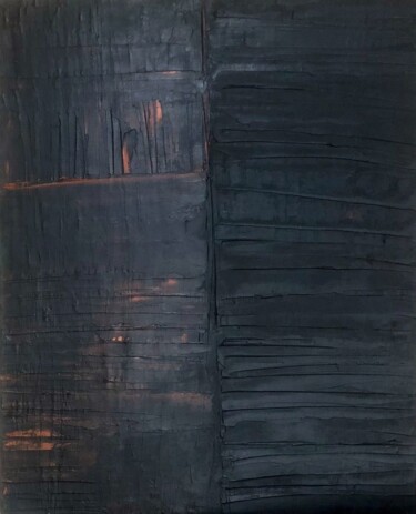 Ζωγραφική με τίτλο "Black Light" από Marina Gorbachova, Αυθεντικά έργα τέχνης, Λάδι