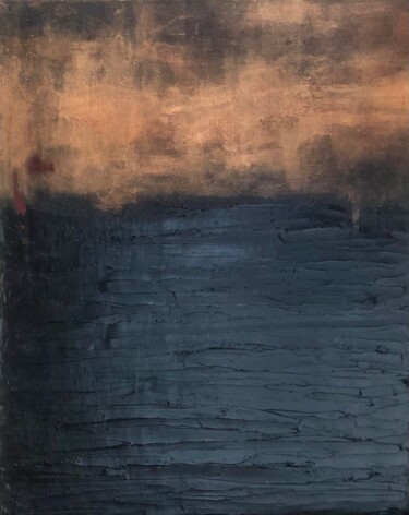 Pittura intitolato "Black Sand" da Marina Gorbachova, Opera d'arte originale, Olio