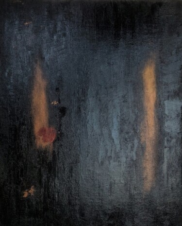 Pittura intitolato "Magic Black" da Marina Gorbachova, Opera d'arte originale, Olio
