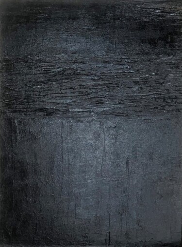 Peinture intitulée "Black Heart" par Marina Gorbachova, Œuvre d'art originale, Huile