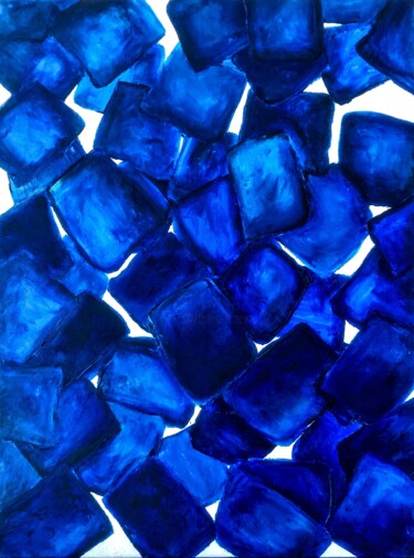 Peinture intitulée "Lapis Lazuli" par Marina Gorbachova, Œuvre d'art originale, Huile