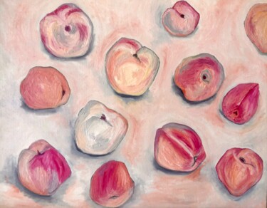 Pintura intitulada "Peaches and Nectari…" por Marina Gorbachova, Obras de arte originais, Óleo