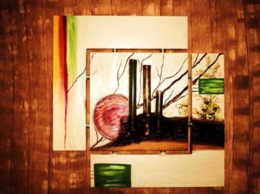 Картина под названием "Bambus" - Marina Guiomar, Подлинное произведение искусства, Масло