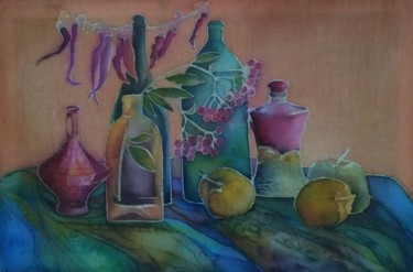 Натюрморт осенний Textile Art titled "Натюрморт осенний" by Karina Loza, Original Art, Fabric